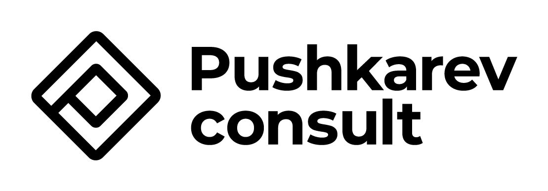 Логотип Pushkarev consult